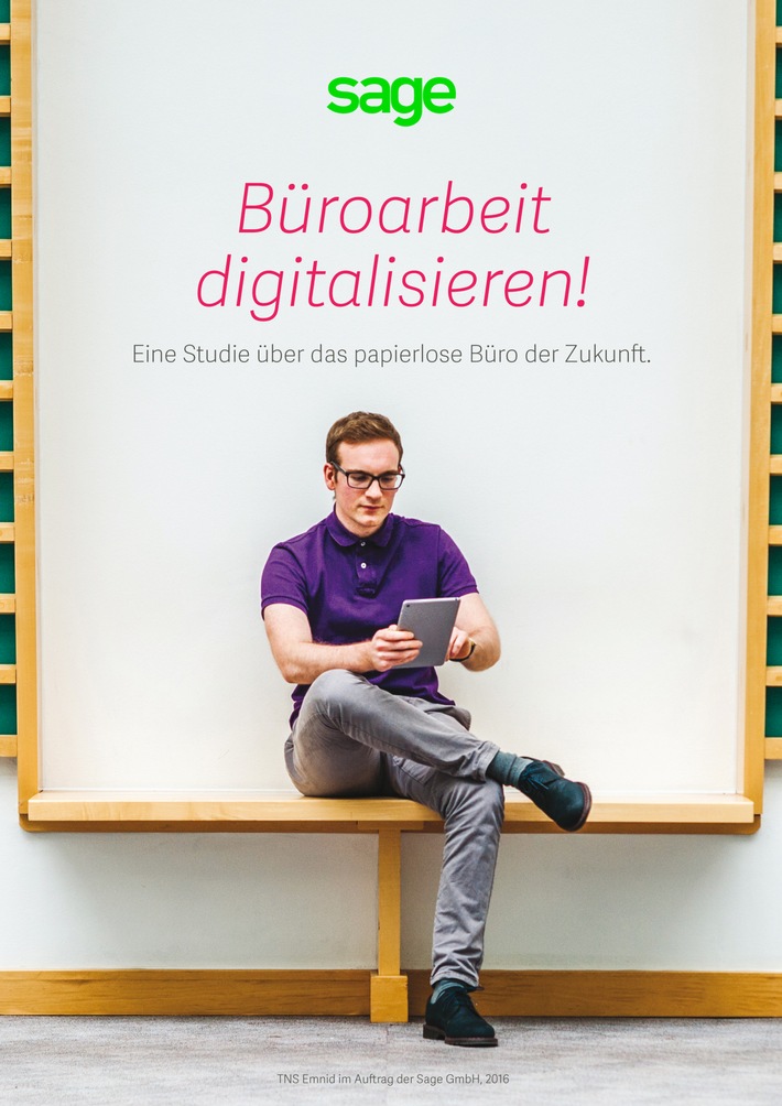 Büroarbeit digitalisieren? Ja, bitte! / Neue TNS Emnid Studie zeigt: Büroangestellte wollen papierloses Büro und halten dieses auch für machbar (FOTO)