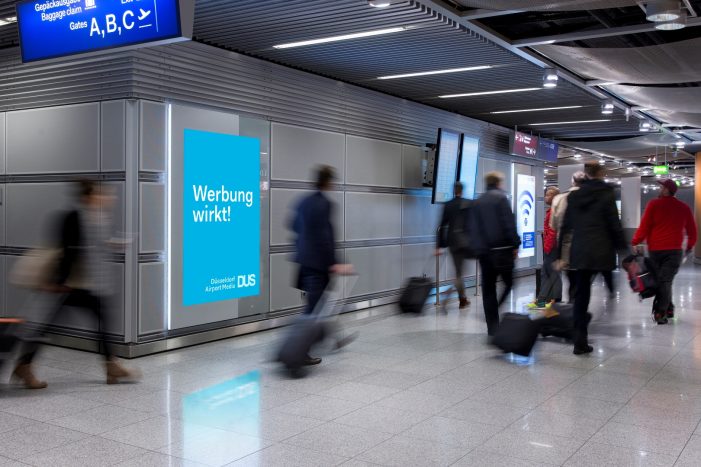Studie belegt hohe Wirkung und Attraktivität des Düsseldorfer Flughafens als Werbestandort Studie belegt hohe Wirkung und Attraktivität des Düsseldorfer Flughafens als Werbestandort
