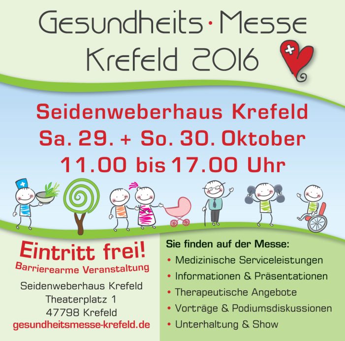 Gesundheits.Messe.Krefeld 2016: Die Messe mit dem Herz Gesundheits.Messe.Krefeld 2016: Die Messe mit dem Herz