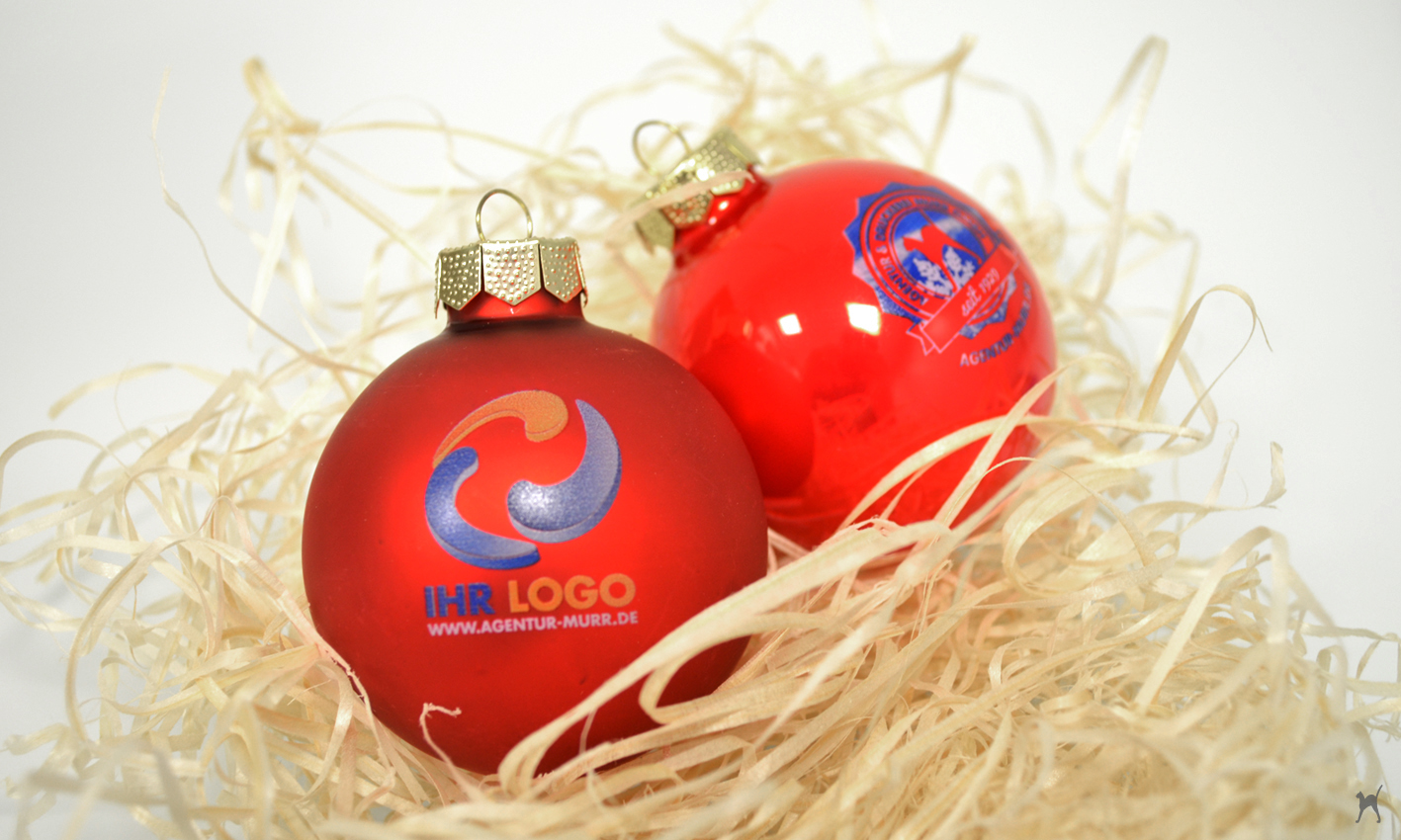 Bedruckte Weihnachtskugeln mit Logo – das perfekte Werbegeschenk!