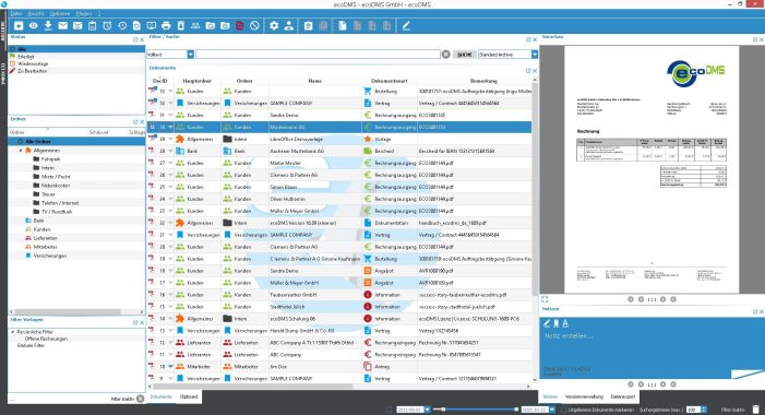 ecoDMS: Dokumente und Dateien revisionssicher archivieren