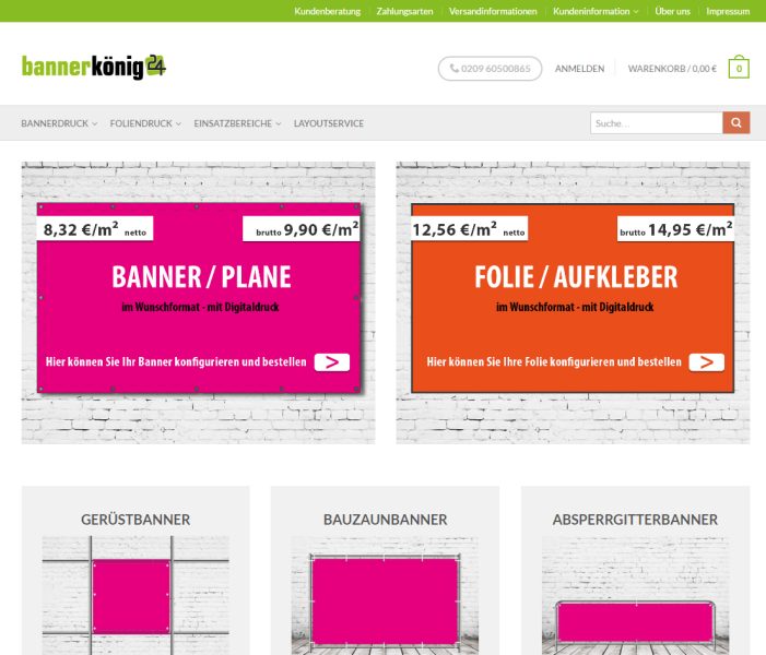 bannerkönig24 ist nun eine zertifizierte Online-Druckerei
