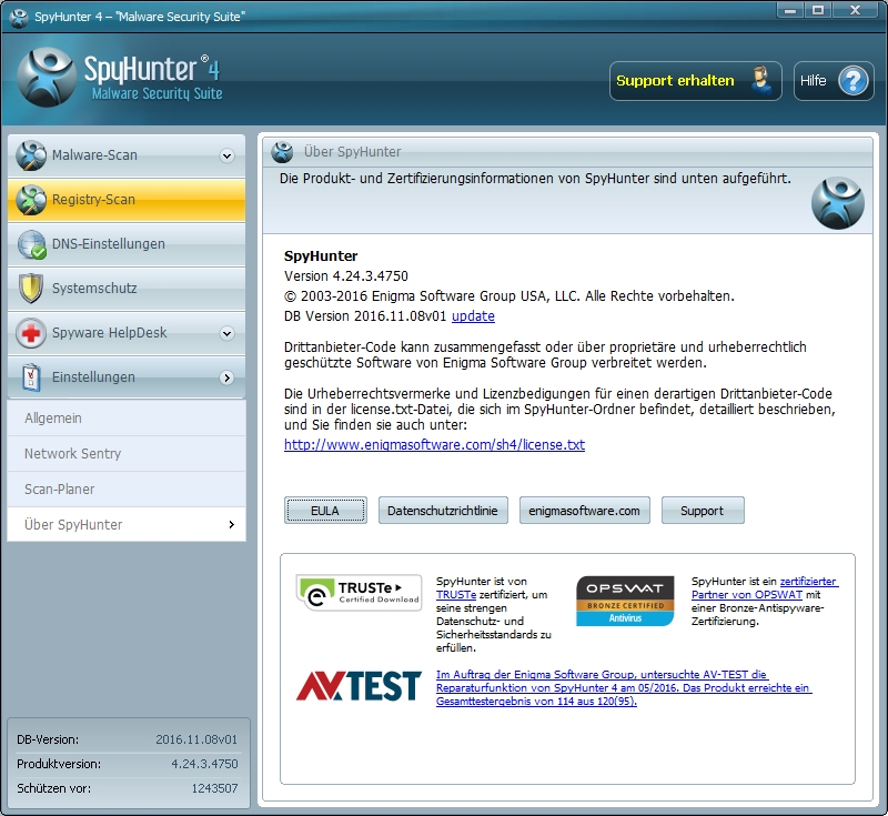 SpyHunter 4 entfernt 95% der Malware: Test von AV-TEST