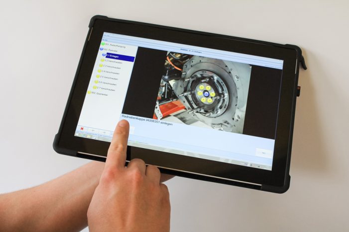 Navigationssystem für Schienenfahrzeug-Produktion