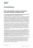 SDL Trados Studio 2017 steigert mit innovativen Funktionen dieÜbersetzungsproduktivität