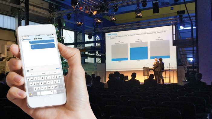 Wenn das Smartphone den Evaluationsbogen ersetzt – Umfragen mit dem SMS Voting auf Tagungen