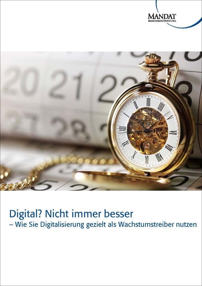 Digital? Nicht immer besser – Mandat-Whitepaper veröffentlicht Digital? Nicht immer besser – Mandat-Whitepaper veröffentlicht