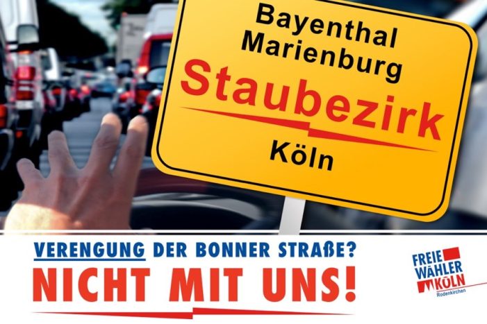 Köln/Nord-Süd-Stadtbahn: Für Freie Wähler ist die 3. Baustufe gescheitert. Köln/Nord-Süd-Stadtbahn: Für Freie Wähler ist die 3. Baustufe gescheitert.