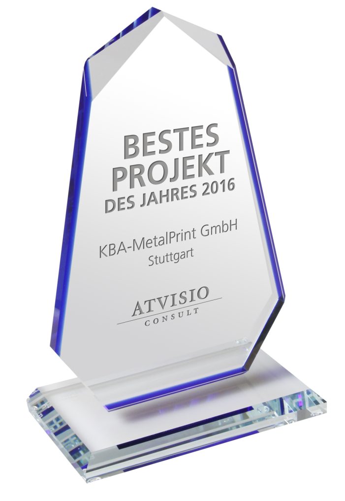 ATVISIO Award 2016 geht an KBA-MetalPrint