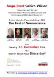 Letzte Tickets für das Mega-Event Gehirn-Wissen am 17.12.2016 in Düsseldorf