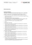 Schaffner Holding AG: Traktanden zur ordentlichen Generalversammlung vom 12. Januar 2017