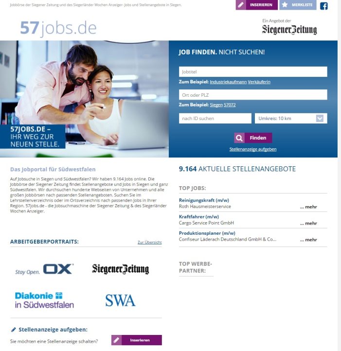 Jobportal 57jobs.de etabliert sich