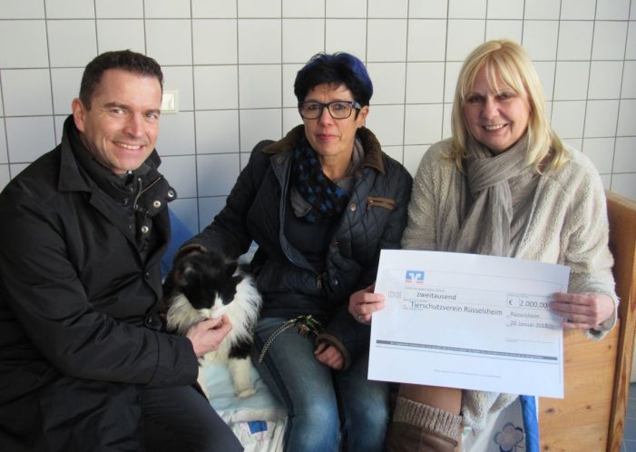 Rüsselsheimer Volksbank hautnah am städtischen Tierheim Rüsselsheimer Volksbank hautnah am städtischen Tierheim