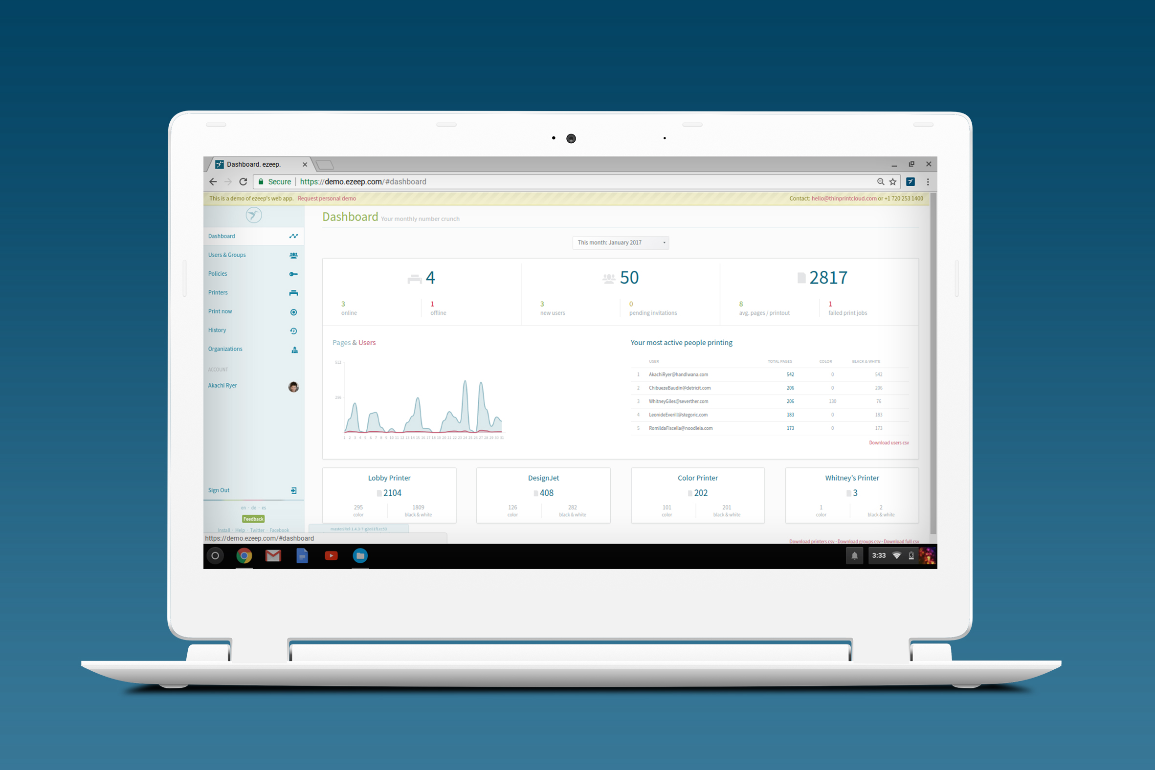 Chromebook-Drucken wird unternehmenstauglich