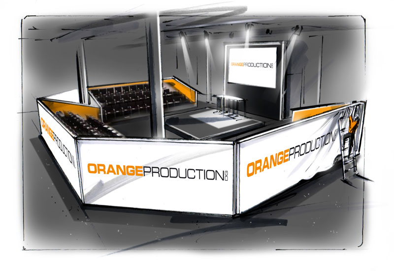 ORANGE PRODUCTION DG realisiert Tribünen aus SpeedWall Elementen
