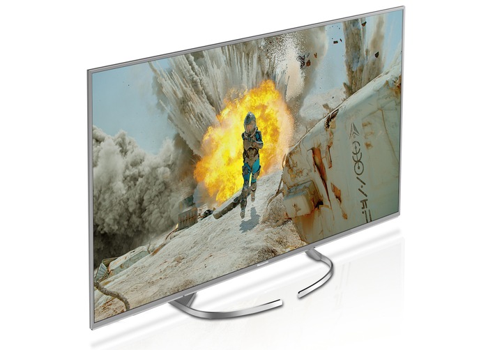 4K Innovation mit Eleganz und Flexibilität / Panasonic EXW734 mit verbessertem Panel für hervorragende Bildqualität mit messerscharfen Bewegungen, HDR Multi und Quattro Tuner mit Twin-Konzept (FOTO)