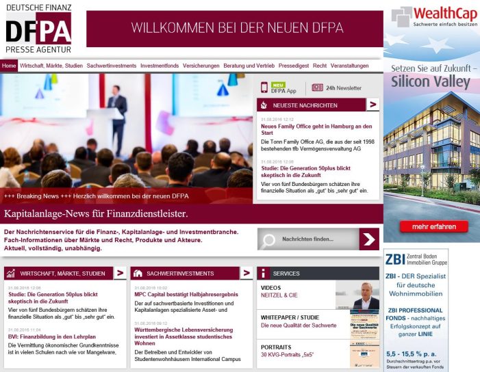 Deutsche Finanz Presse Agentur DFPA geht News-Kooperation mit Steiner + Company ein