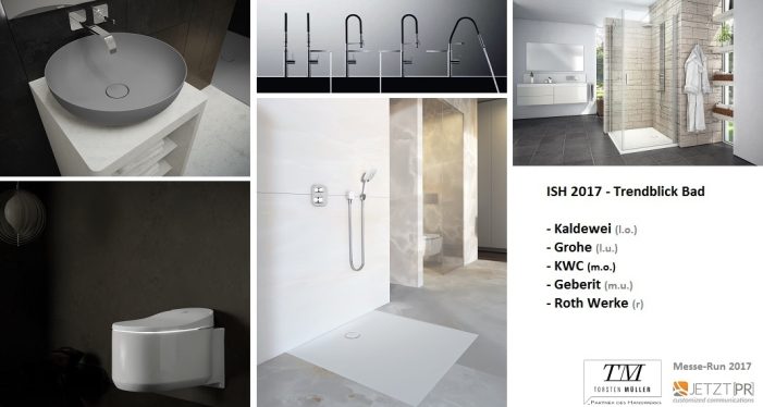 ISH 2017: Trend-Blick zum Messeauftakt – Schwerpunkt Bad-Design