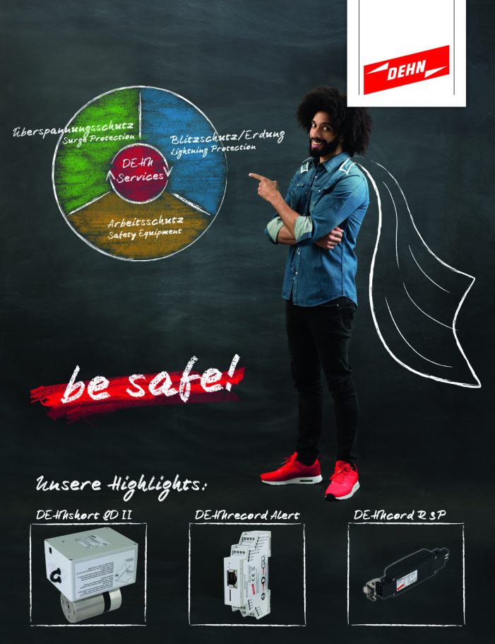 DEHN auf der Hannover Messe 2017- „be safe!“