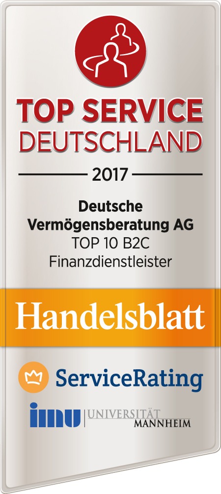 Rating „TOP SERVICE DEUTSCHLAND“: Deutsche Vermögensberatung erneut für ihren erstklassigen Service ausgezeichnet (FOTO)