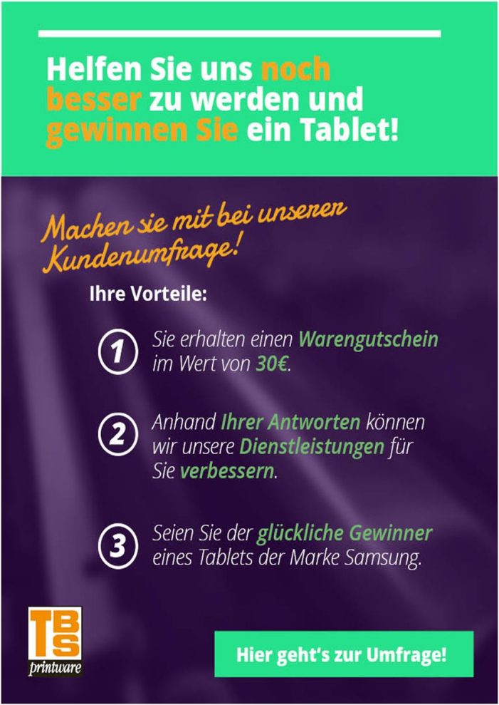 Umfrage über den Einsatz von Bürodruckern – Samsung-Tablet zu gewinnen Umfrage über den Einsatz von Bürodruckern – Samsung-Tablet zu gewinnen