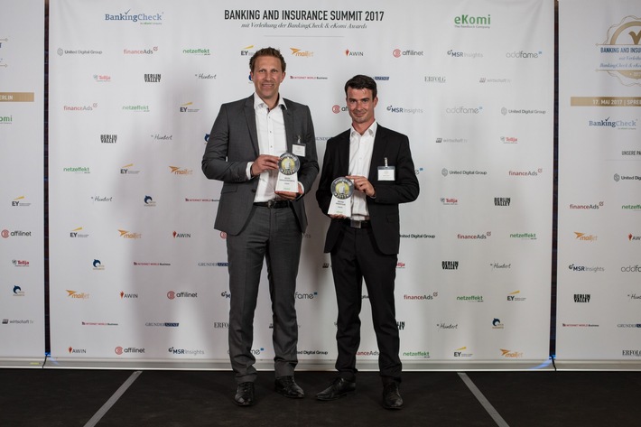 Goldmedaille für die impuls Finanzmanagement AG bei eKomi& BankingCheck Awards 2017 (FOTO)