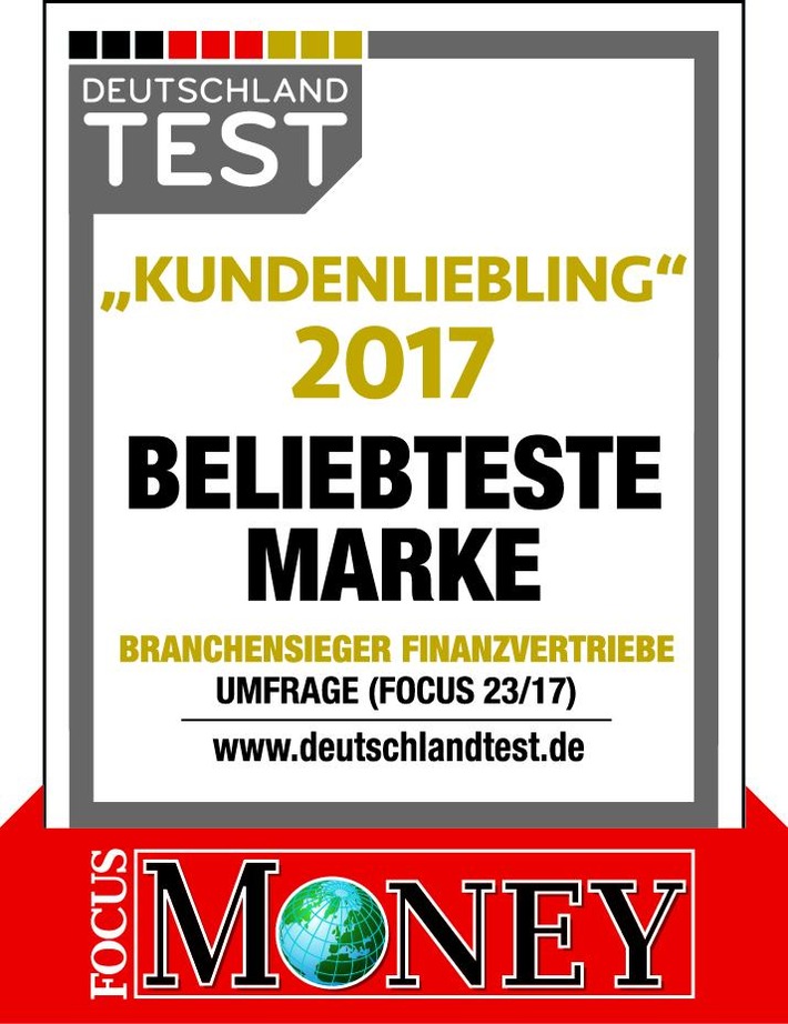 Kundenliebling 2017: Deutsche Vermögensberatung erneut beliebteste Marke (FOTO)