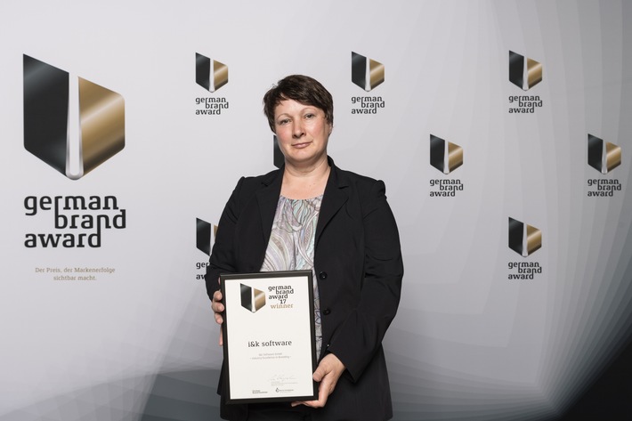Der Softwarespezialist i&k software GmbH ist Winner des German Brand Award 2017! (FOTO)