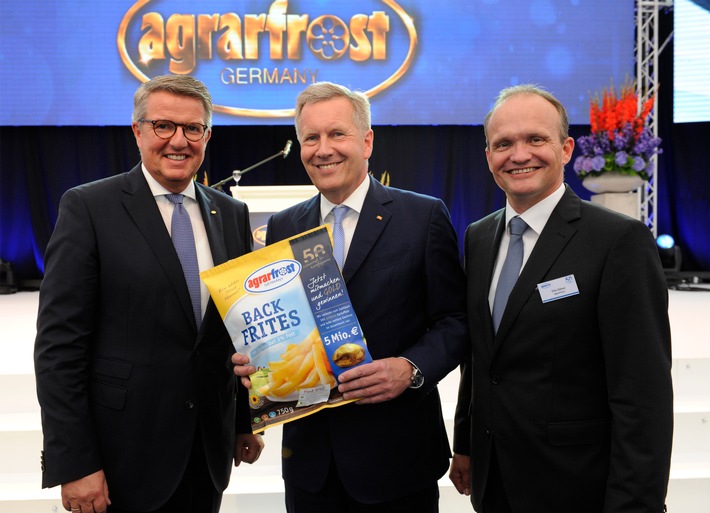 Agrarfrost feiert 50 Jahre „Leidenschaft für Kartoffelgenuss“ / Geschäftspartner und Vertreter der Politik nahmen an Jubiläumsfeier teil / Christian Wulff, Bundespräsident a.D., hielt Festrede (FOTO)