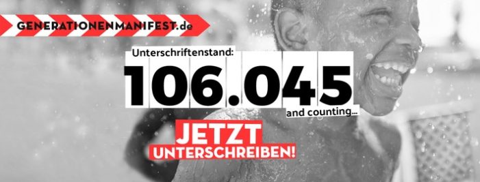 Namhafte „Allianz der Generationen“ stellt Generationen Manifest vor / Terminankündigung Bundespressekonferenz: 07.09.2017 um 10:30 Uhr (FOTO)