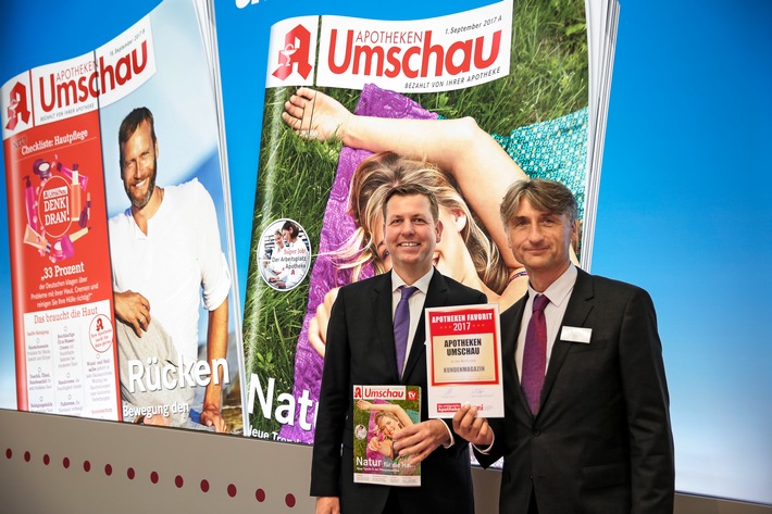 Apotheken Umschau gewinnt bei den „Apotheken-Favoriten 2017“ als beliebteste Kundenzeitschrift der deutschen Apotheker (FOTO)