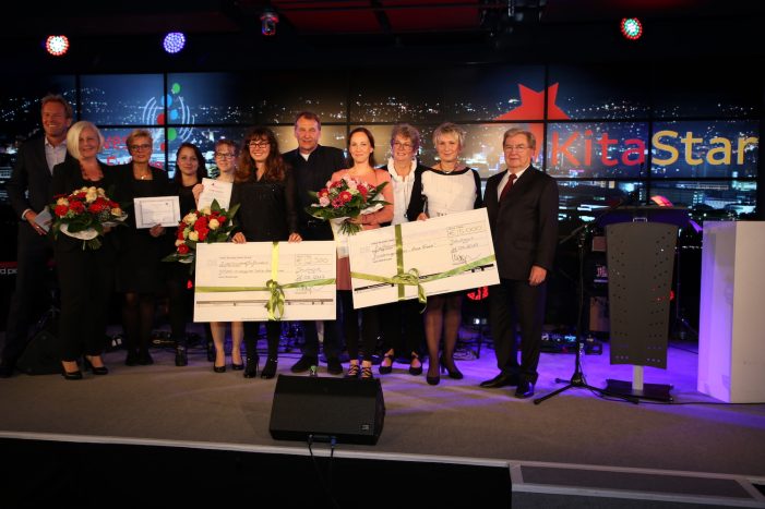 element-i-Bildungsstiftung zeichnet Kitas aus Cottbus, Braunschweig und Troisdorf mit dem KitaStar 2017 aus