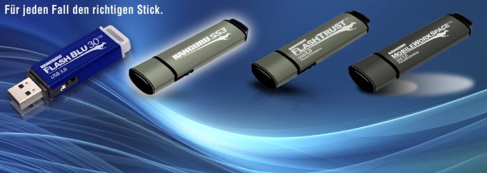 Bis zu 256GB:  Hochwertige USB 3.0 Sticks mit Schreibschutz und Seriennummer
