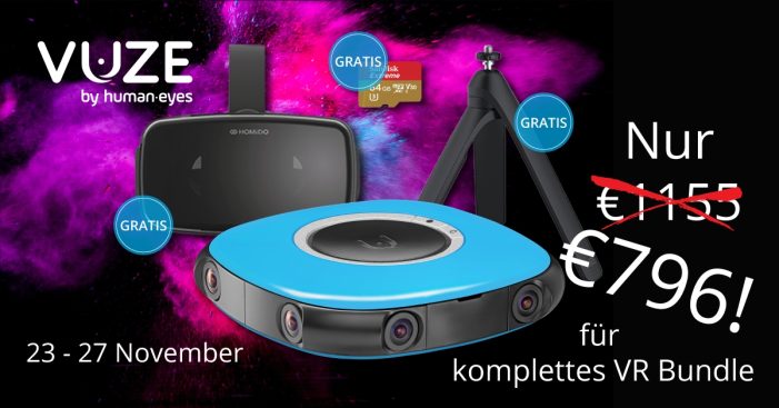 VUZE?-Kamera von Black Friday bis Cyber Monday nochmal 20% günstiger VUZE?-Kamera von Black Friday bis Cyber Monday nochmal 20% günstiger