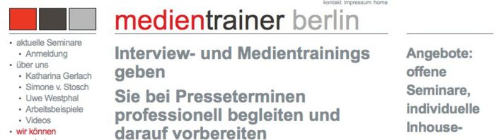 Ist Medientraining sinnvoll? Ist Medientraining sinnvoll?