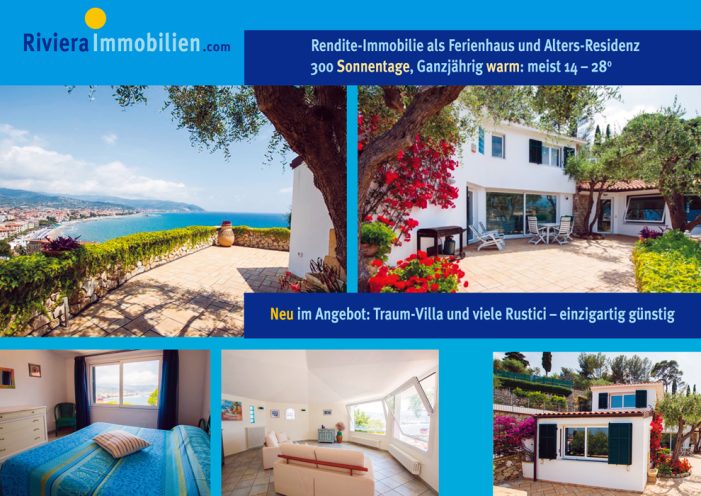 Einzigartig günstige Immobilien in Ligurien für herrlichen Feriengenuss und hohen ROI