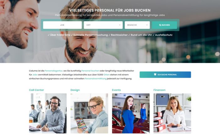 CALUMA | Personal für Jobs schnell finden und buchen
