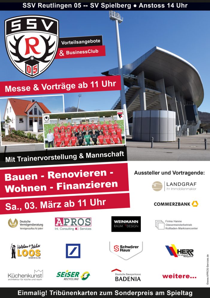 SSV Reutlingen – Messe rund ums Haus und Trainervorstellung