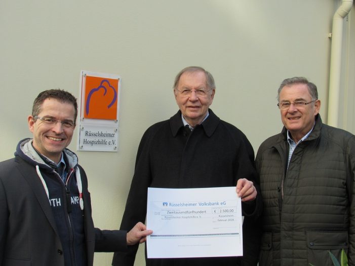 Rüsselsheimer Volksbank unterstützt Hospizhilfe