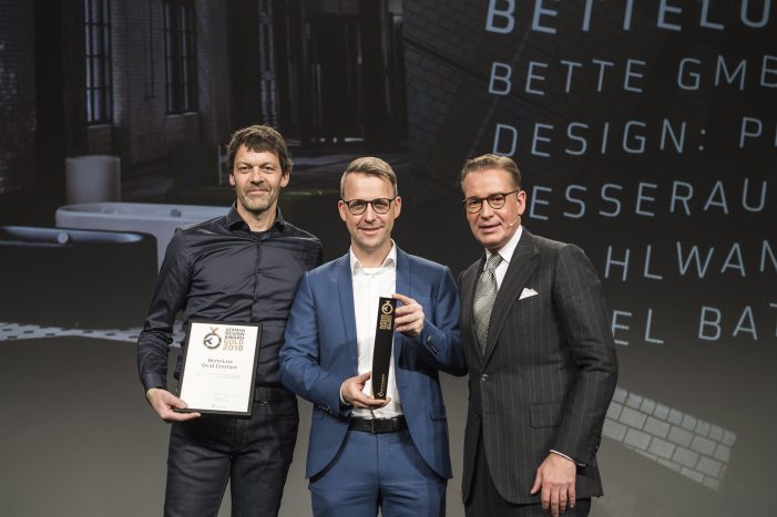 Bette bei der Preisverleihung des German Design Awards