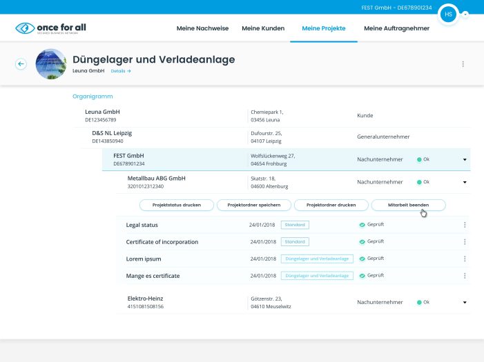 Digitale Nachweis-Plattform mit ersten zehn Partnern in Deutschland