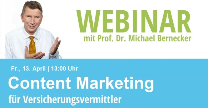 Webinar „Content Marketing für Versicherungsvermittler“