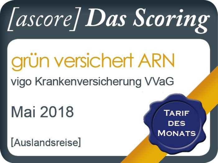 Nachhaltige Auslandskrankenversicherung zum Tarif des Monats gekürt