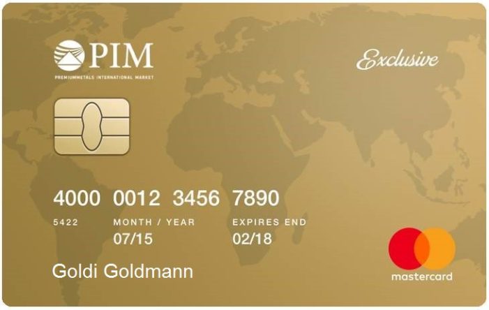 Goldgedeckte Kreditkarte: Schon einmal mit Gold bezahlt?