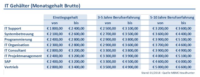 Herausstechende Verdienstmöglichkeiten in der IT-Branche Herausstechende Verdienstmöglichkeiten in der IT-Branche