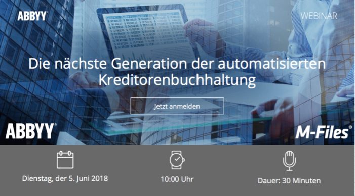 ABBYY und M-Files sorgen gemeinsam für effiziente Eingangsrechnungsverwaltung ABBYY und M-Files sorgen gemeinsam für effiziente Eingangsrechnungsverwaltung