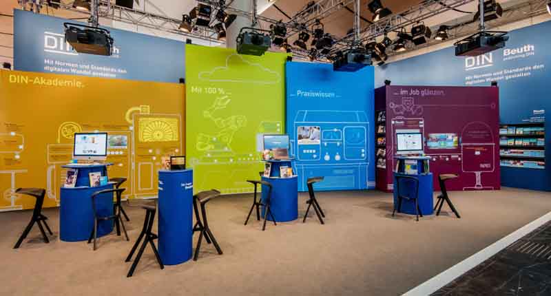 3c entwickelte Messeauftritt für DIN auf der Hannover Messe