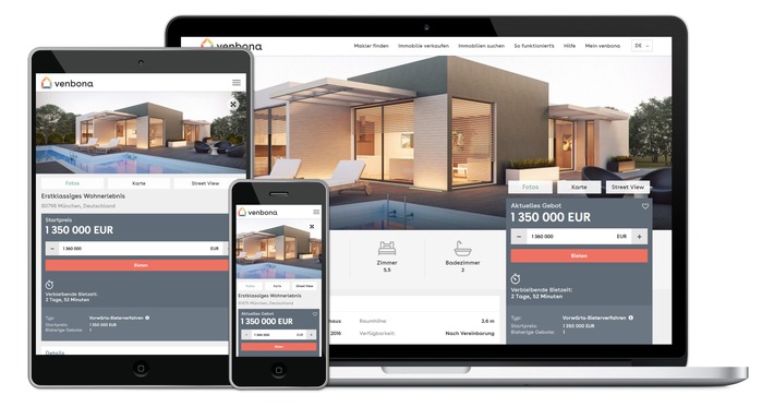 venbona setzt der Festpreis-Kultur bei Immobilienverkäufen ein Ende (FOTO)