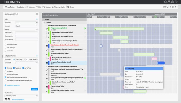 Bewährte Funktionen neu gedacht: Projektmanagement mit easyJOB ist nun noch einfacher