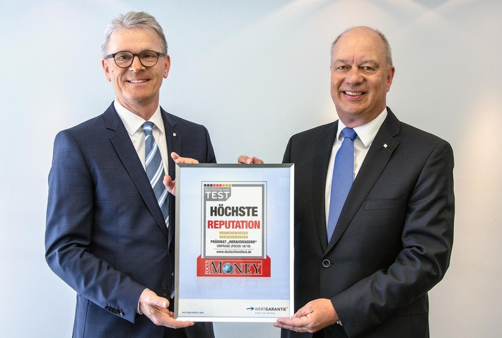 Platz 1 für Wertgarantie – Der Spezialversicherer hat die höchste Reputation unter Deutschlands Versicherern (FOTO)